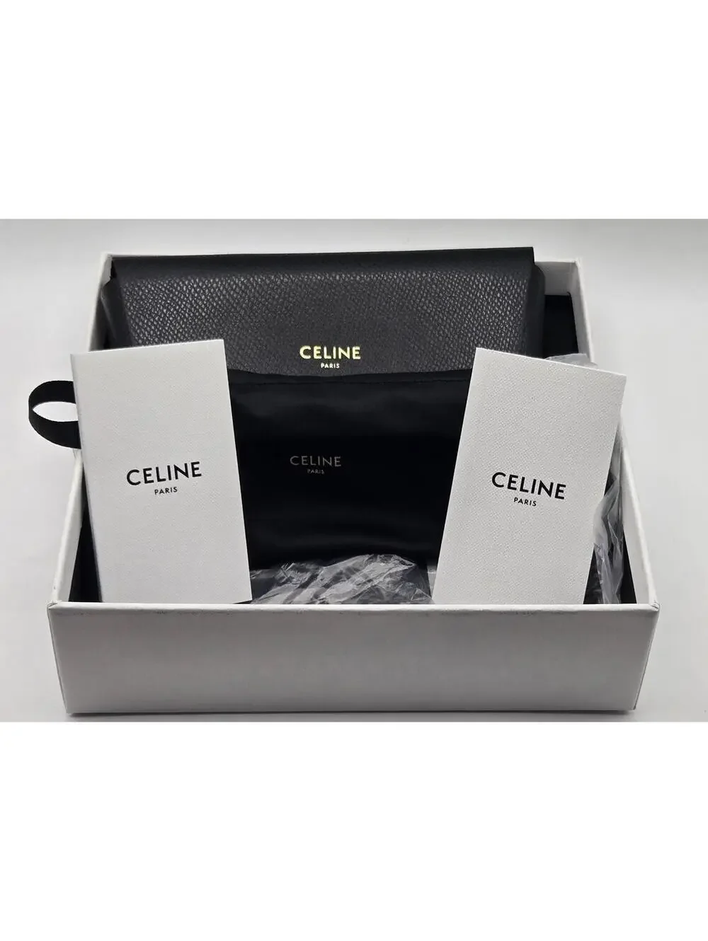 Authentic CELINE Paris CL50150I 3 Dots Eyeglasses, Black 57-13-140 Eyewear Italy